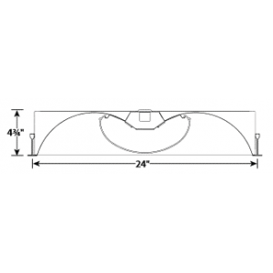 2'x4' LED Center Basket, 52W LED Module, 120-277V, 4000K, 0-10V Dimming