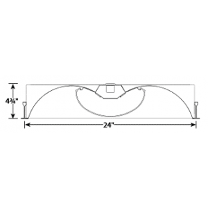 2'x4' LED Recessed Edge Lit, 52W LED Module, 120-277V, 4000K, 0-10V Dimming