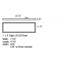 2'x2' Recessed LED Panel, 40W LED Module, 120-277V, 0-10V Dimming