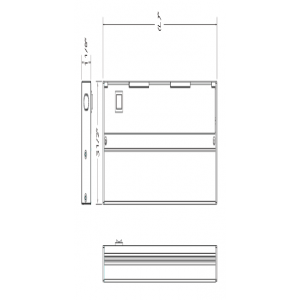 9" Thinline Undercabinet Fixture, 4W LED Module, 3000K, 90CRI,, 120V Triac Dimming, White