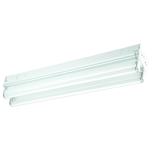 96" Standard Tandem Industrial Channel Strip, (4) 32W T8 Lamp, 120-277V, Branded Ballast