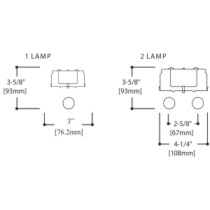 96" Standard Tandem Industrial Channel Strip, (2) 32W T8 Lamp, 120-277V, Branded Ballast