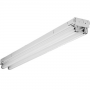 96" Standard Tandem Industrial Channel Strip, (2) 32W T8 Lamp, 120-277V, Branded Ballast