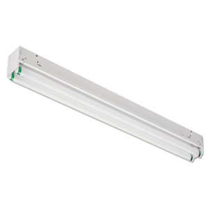 96" Standard Tandem Industrial Channel Strip, (4) 32W T8 Lamp, 120-277V, Branded Ballast